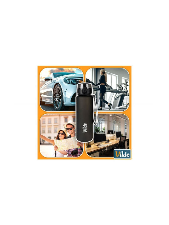 Vilde Vilde Wasserflasche 650ml Schwarzes