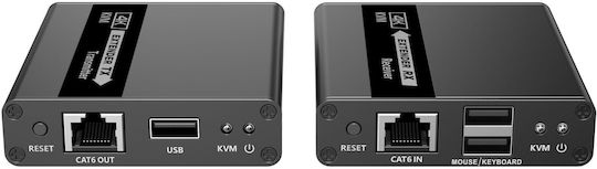 Lenkeng Lkv223kvm 70m 1080p@60hz Hdmi + Usb Extender