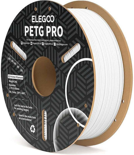 Elegoo PETG 3D Printer Filament 1.75mm Λευκό 1kg