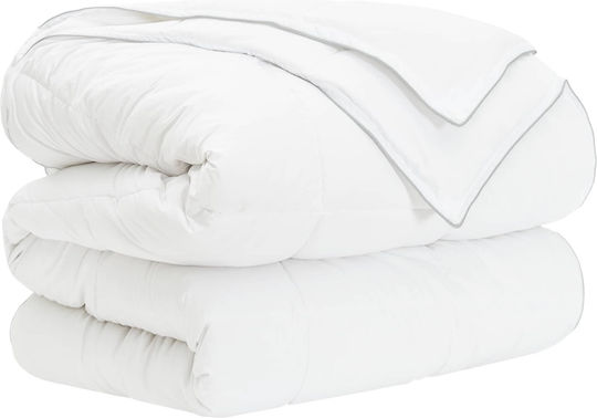 Universal Quilt Adjustment 2 Pieces 135 X 200 Cm All Seasons White