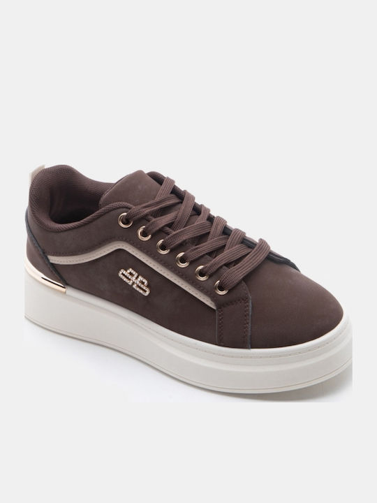 Women's Flatforms Sneakers Dark Brown