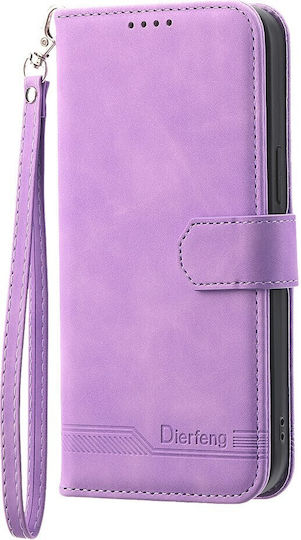Dierfeng Θήκη Πορτοφόλι Purple Oppo Reno15 5g