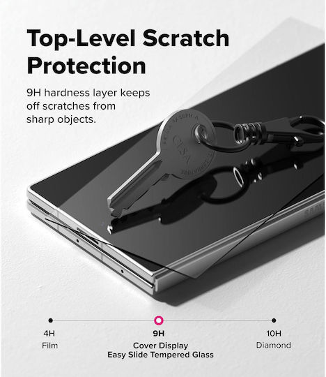 Tempered Glass Samsung Galaxy Z Fold8 Ultra Ringke Easy Slide Anti-Scratch Screen Protection Glass for Outer Screen 2 Pieces Clear 8800328819337