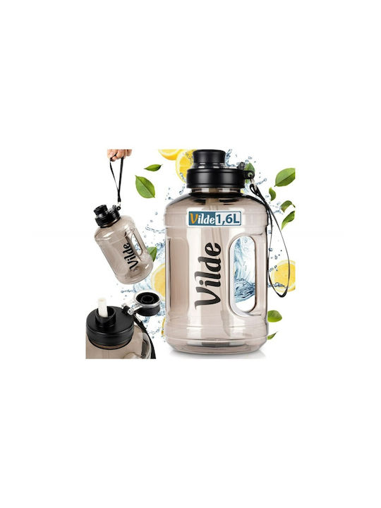 Vilde Παγούρι Πλαστικό 1600ml Μαύρο