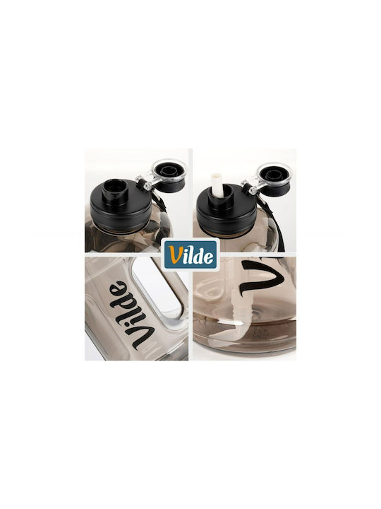 Vilde Παγούρι Πλαστικό 1600ml Μαύρο