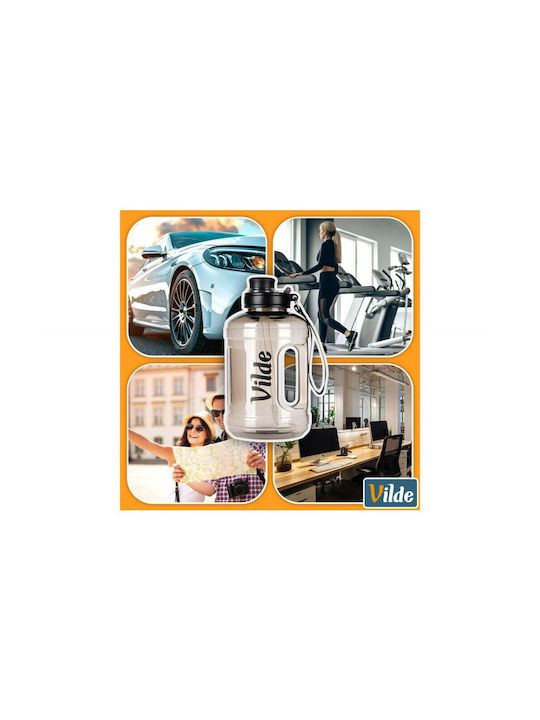 Vilde Παγούρι Πλαστικό 1600ml Μαύρο