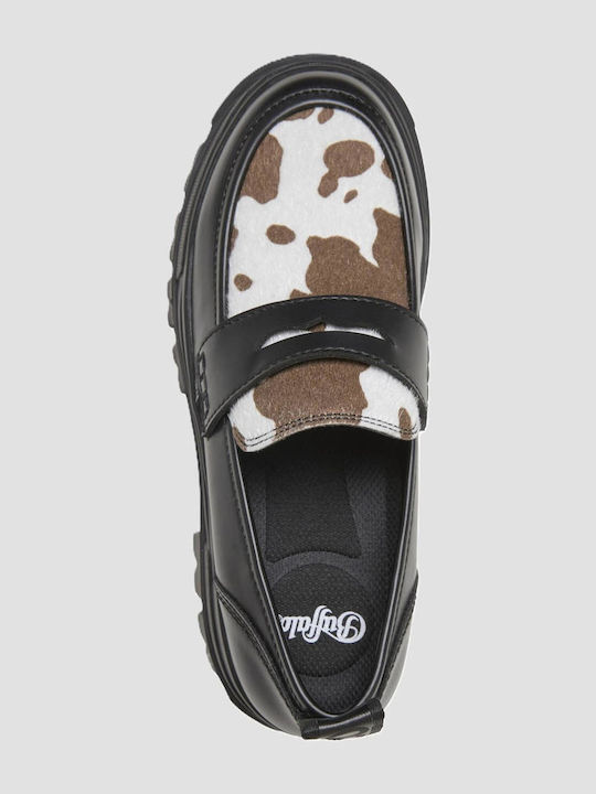 Aspha Γυναικεία Loafers σε Μαύρο Χρώμα