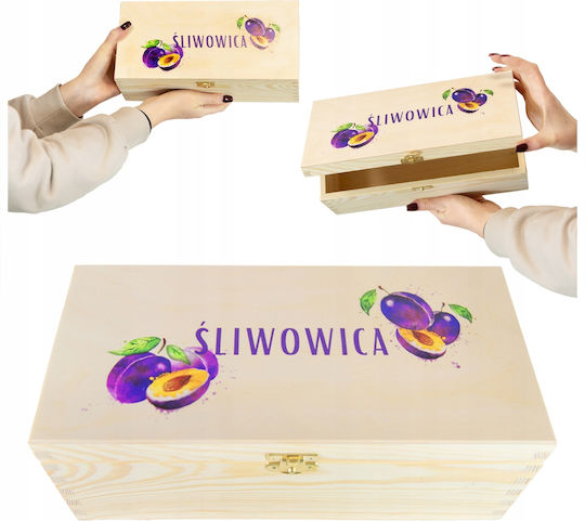 Κουτι Slivovica + Διακοσμητικο Μπουκαλι Slivovica Ξύλινο Κουτί