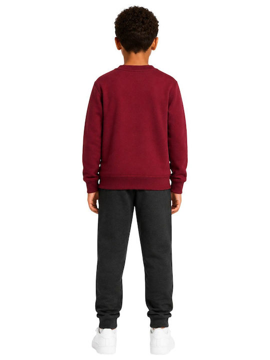 Kids Sweatpants Set Burgundy