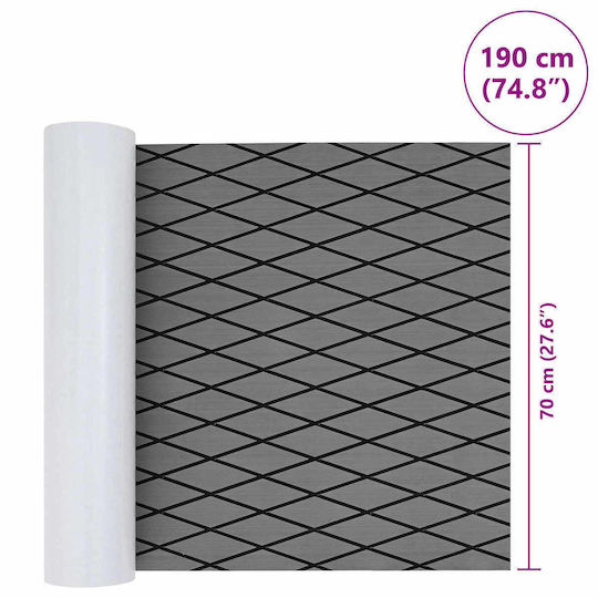 Mat Boat Harlequin Soft Grey Black 190 X 70 Cm Eva 42046778 Brown