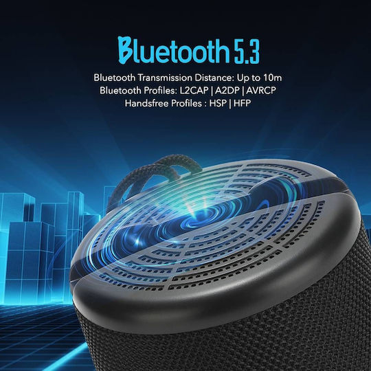 Sonic Gear 2GO-DOCK 100 Ηχείο Bluetooth 5W με Ραδιόφωνο και Διάρκεια Μπαταρίας έως 4 ώρες Μαύρο
