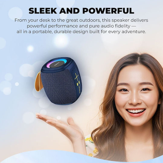 SONICGO! 5 Bluetooth Speaker with Radio and Battery Life up to 6 Hours Storm White