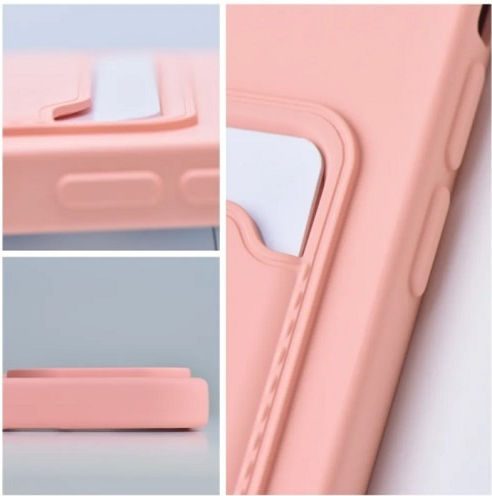 Forcell Back Cover Silicon cu Suport pentru Carduri Coral (Redmi 9A / 9AT)