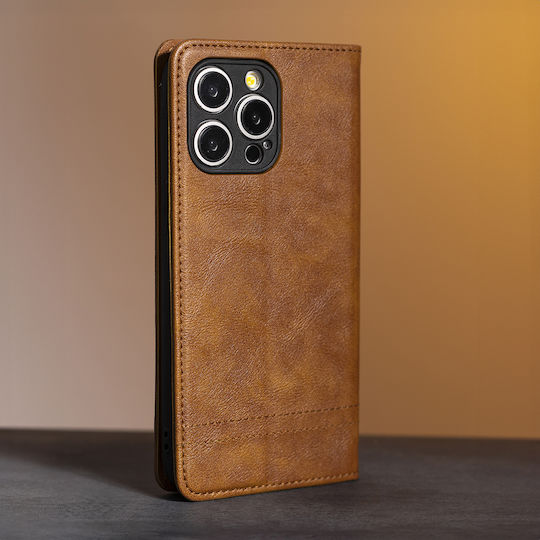 Smart Книга Силиконов / Изкуствена Кожа Кафява (Redmi Note 15 Pro+ / Poco M8 Pro)