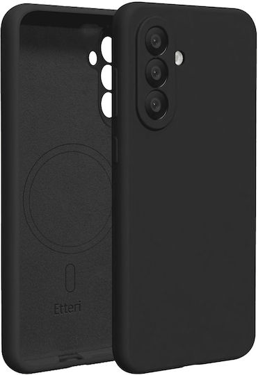 Etteri Mag Umschlag Rückseite Silikon Schwarz Galaxy A57