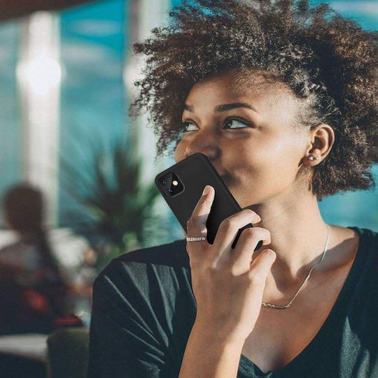 Tech-Protect Icon Umschlag Rückseite Silikon Schwarz (Galaxy S21 FE 5G)
