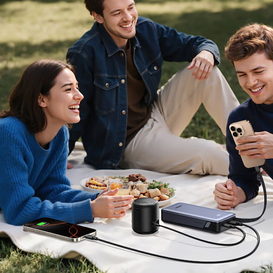 Ugreen PB536 Външна Батерия 20000mAh 45W с USB-A Порт и USB-C Порт Power Delivery / Quick Charge / PPS Сива