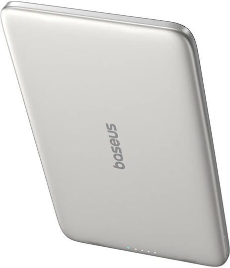 Baseus PicoGo AM41 MagSafe Qi2 Power Bank 5000mAh 20W με Θύρα USB-C Power Delivery Titanium
