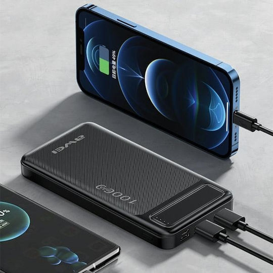 Awei P5K Power Bank 10000mAh mit 2 USB-A Anschlüssen Schwarz