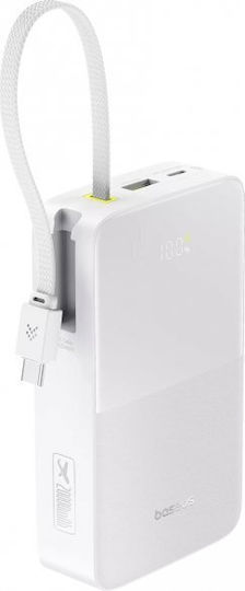 Baseus EnerFill Bipow2 Pro Външна Батерия 20000mAh 22.5W с USB-A Изходен Порт и USB-C Изходен Порт Power Delivery / Бързо Зареждане Космическо Черно