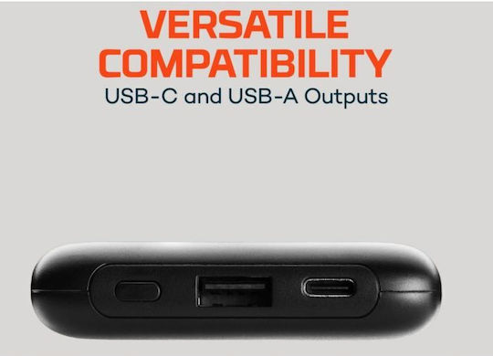 Nebo Външна Батерия 10000mAh с USB-A Изходен Порт и USB-C Изходен Порт Power Delivery Черна