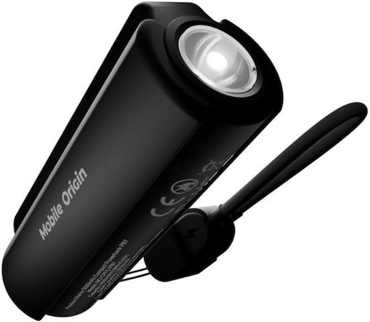 Mobile Origin PB7 with Flashlight and USB-C Cable Power Bank 5000mAh 12W Черен