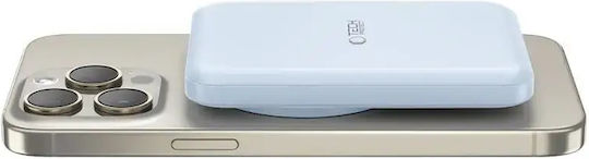 Tech-Protect PB10 Lifemag MagSafe Baterie Externă 5000mAh Livrarea Energiei Albastru Deschis