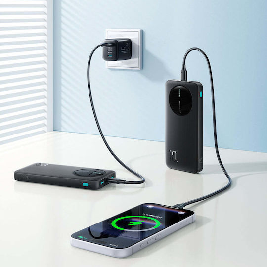 Joyroom JR-PBF12 Pro Power Bank 10000mAh 22.5W mit 2 USB-A Ausgangsanschlüsse und USB-C Ausgangsanschlüsse Power Delivery / Schnellladung Schwarz