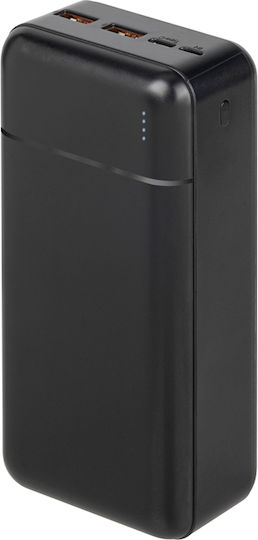 Rivacase VA2103 Power Bank 30000mAh with USB-A and USB-C Output Ports Power Delivery / Quick Charge Black