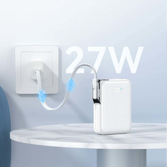 Joyroom JR-PBF27 Pro Power Bank 10000mAh 30W Power Delivery Weiß