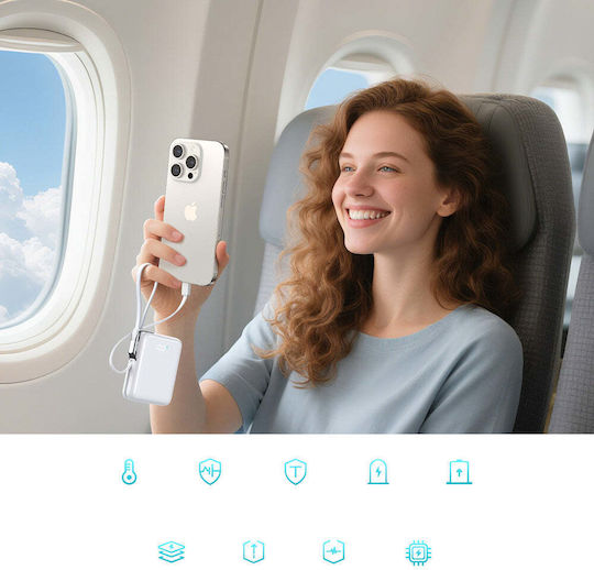 Joyroom JR-PBF27 Pro Power Bank 10000mAh 30W Power Delivery Weiß
