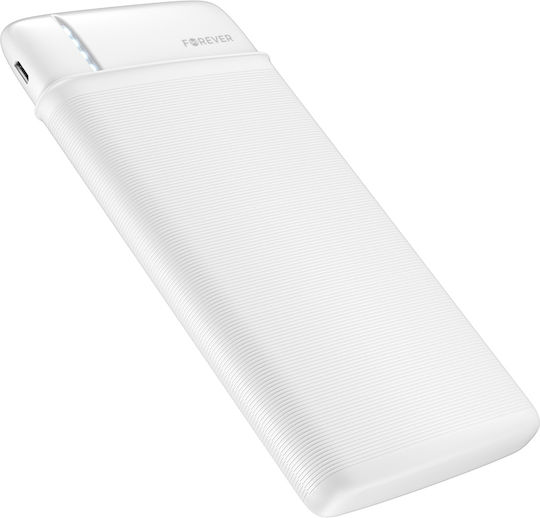 Forever TB-100M Power Bank 10000mAh Λευκό