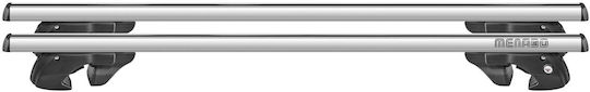 Menabo Car Roof Bars Aluminum Sherman XL Silver 135 Cm Silver Color Volvo V50 5 Doors 2008>2012 Raised Rails Parallel Bars Set 2 Pieces 9470/mb Mp.9470/mb-212