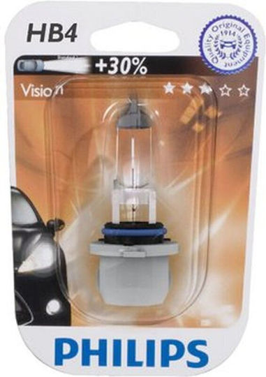 Philips Лампи Автомобила & Мотоциклета Vision HB4-9006 Обикновени 12V 51W 1бр
