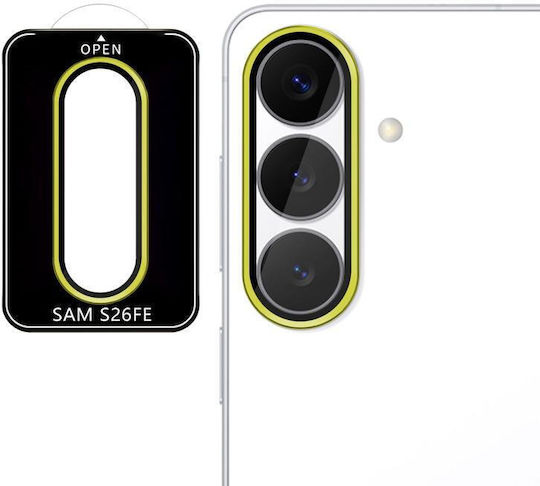 Galaxy S26 Fe 5g Kalebol No Flicker Ultra-thin Individual Camera Lens Tempered Glass Film Gold
