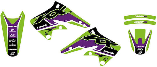 Σετ Γραφικών Dream 5 Kxf 250 04-05 Blackbird Racing 2407ab