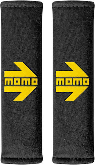 Momo Protective Black Car Seat Belt Pads 2 Pieces