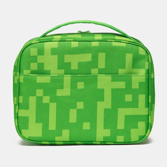 Herschel Pop Quiz Kids' Lunch Bag Handbag 5 Litre Green Minecraft 20cm