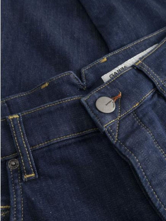 Alex Pantaloni De Blugi Pentru Bărbați Cropped Elastic Tapered Albaștri