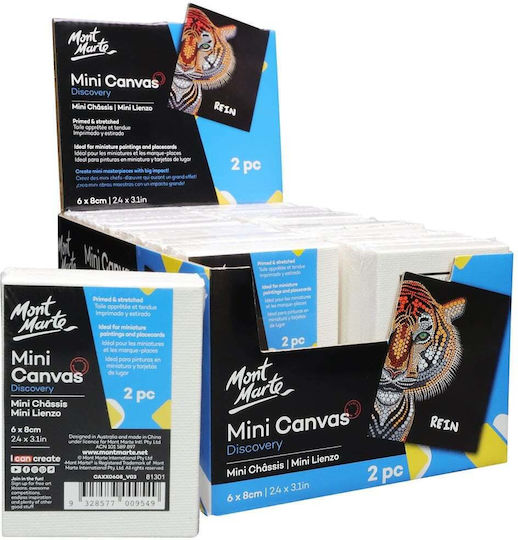 Mont Marte Mini Canvas 6x8cm 2pcs/set