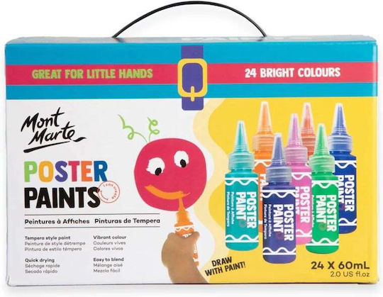 Mont Marte Tempera Paint 24 Pcs X 60ml