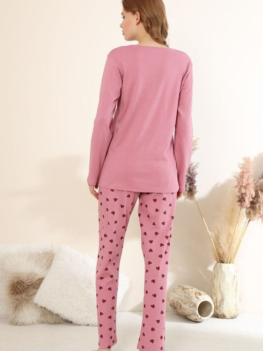 Boyraz Winters Damen Pyjama-Set Rose Boyraz