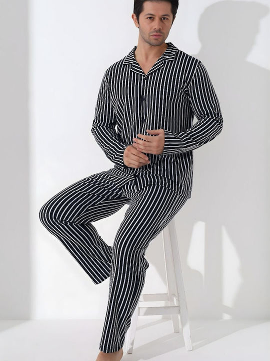 Boyraz Winter Herrenpyjama Mehrfarbig