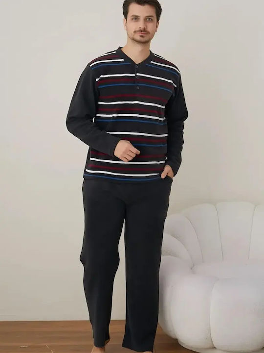 Boyraz Winter Herrenpyjama Boyraz Anthrazi