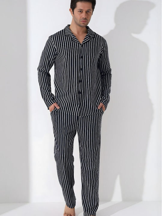 Boyraz Winter Herrenpyjama Mehrfarbig