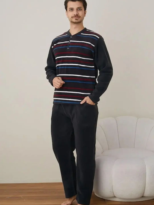 Boyraz Winter Herrenpyjama Boyraz Anthrazi