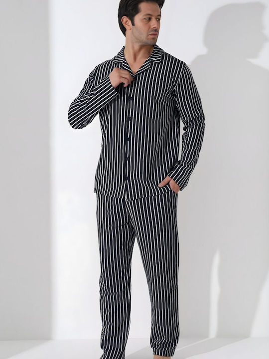 Boyraz Winter Herrenpyjama Mehrfarbig