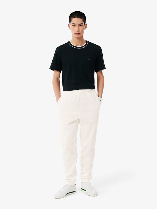 Lacoste Παντελόνι Φόρμας Εκρού