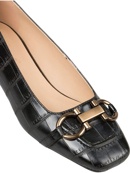 Pumps mit Niedrigem Absatz in Schwarz