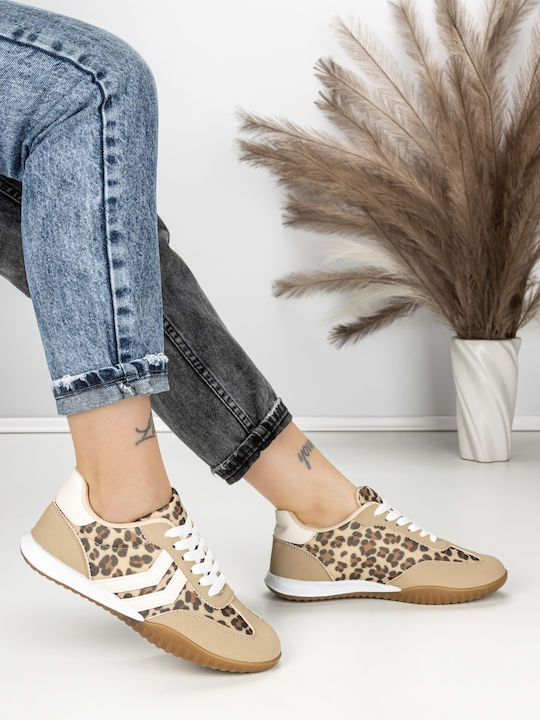 Adidași Flatforms Pentru Femei Leopard